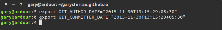 Change Git Commit Date